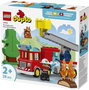Lego - Juego de Construcción Camión de Bomberos Duplo con Manguera y Figuras de Bomberos, Juguete para niños a partir de 18 meses