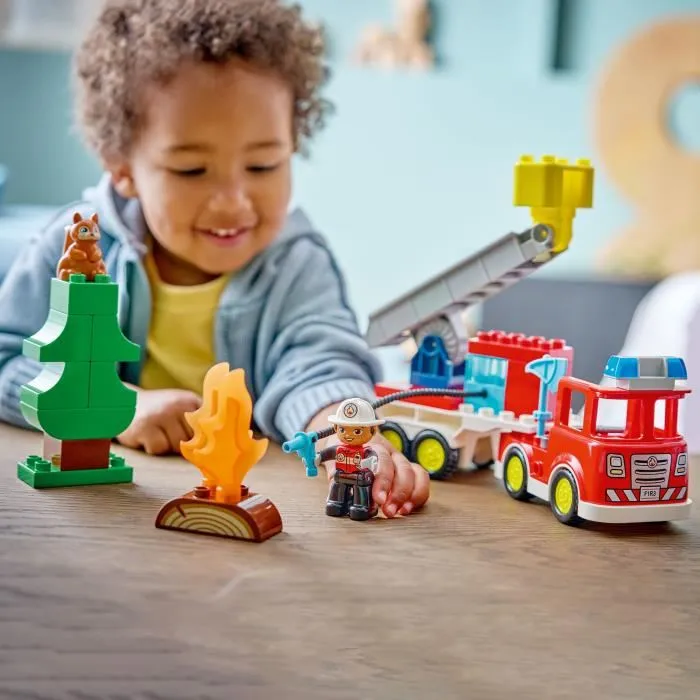 LEGO DUPLO Camión de Bomberos con Manguera y Bomberos 10473