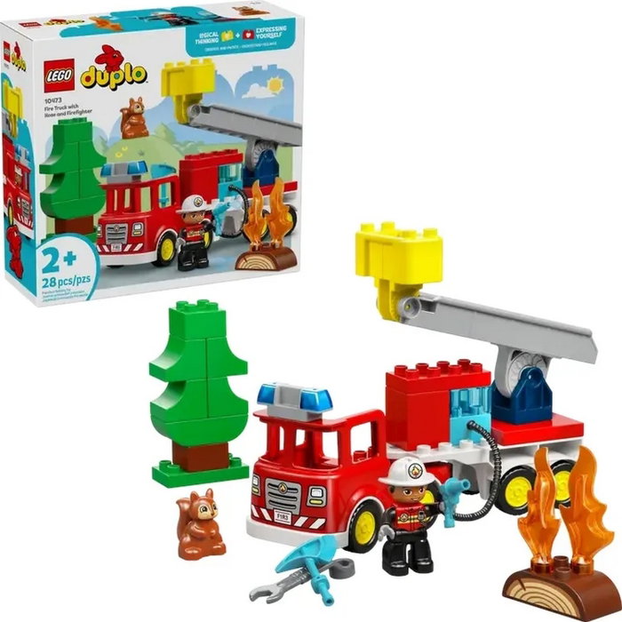 LEGO DUPLO Camión de Bomberos con Manguera y Bomberos 10473