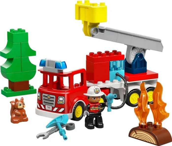 LEGO DUPLO Camión de Bomberos con Manguera y Bomberos 10473