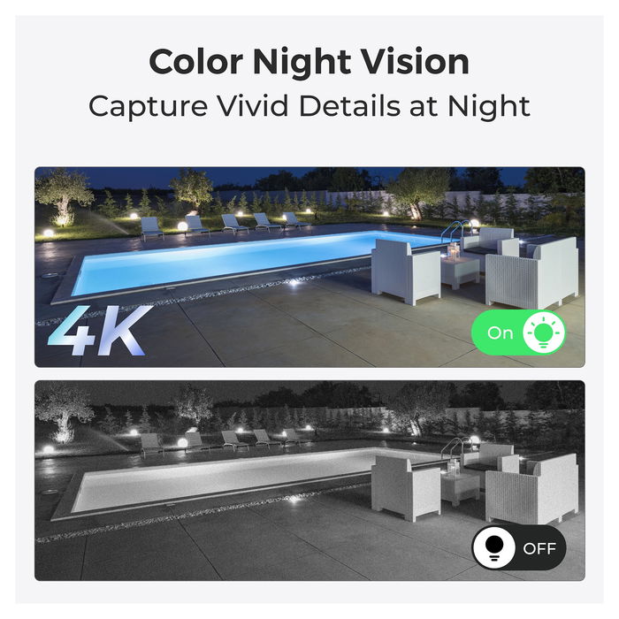 Reolink W437 Cámara de Seguridad IP WiFi Exterior 4K Interior y Exterior Inalámbrica y Cableada Google Assistant