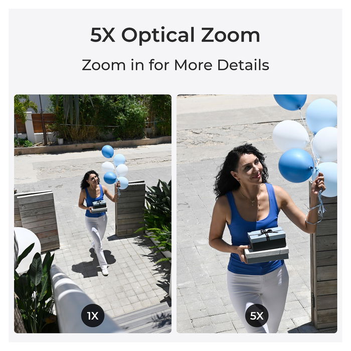 Reolink W437 Cámara de Seguridad IP WiFi Exterior 4K Interior y Exterior Inalámbrica y Cableada Google Assistant