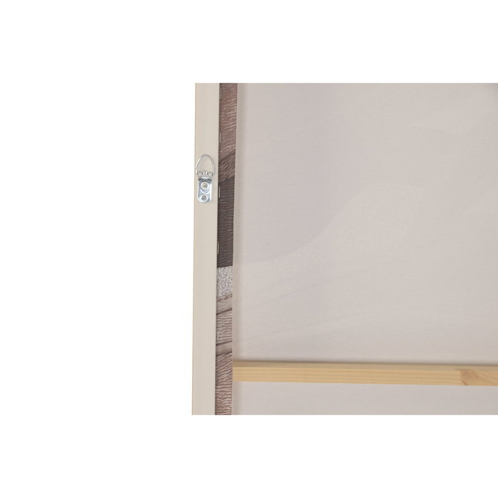DKD Home Decor Set de 2 Cuadros Lienzo Moderno Marrón y Beige 82,5x4,5x122,5 cm