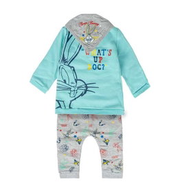 Cerdá Chándal Cotton Brushed 3 Piezas Looney Tunes Azul Talla 6-9 Meses