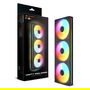 Cougar Unity360-FB Forward Ventilador 360mm/12cm Triple Pack ARGB PWM Negro - 3 Ventiladores de Carcasa con Iluminación LED, 700-2500 RPM, 78.2 CFM, Rodamiento FDB