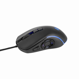 Gembird Ragnar RX500 Ratón Gaming para Mano Derecha, 12000 DPI, Sensor Óptico, Conector USB-A, Negro