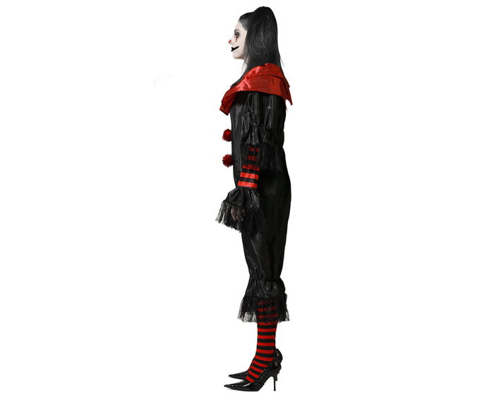 Disfraz de Payasa Terrorífica Mujer Negro Talla XS-S