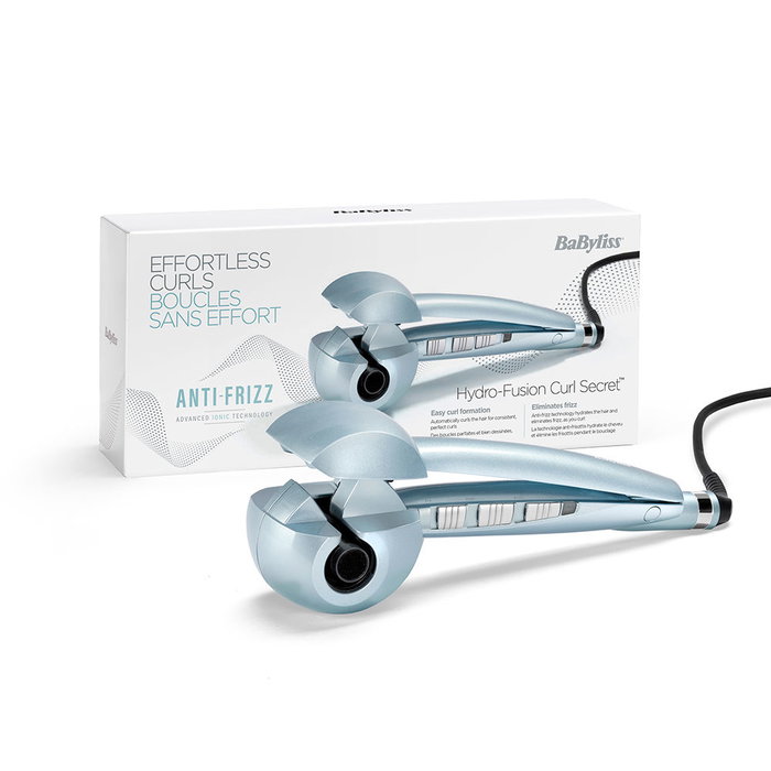 Babyliss Rizador Automático C1700E Curl Secret Hydro Fusion con Tecnología Iónica Dual Anti-Frizz para Rizos Perfectos y Duraderos
