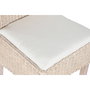 DKD Home Decor Silla de Mimbre y Mango con Cojín Blanco