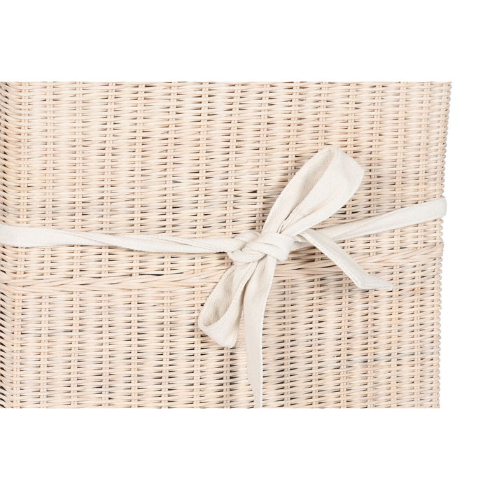 DKD Home Decor Silla de Mimbre y Mango con Cojín Blanco DKD Home Decor Silla de Mimbre y Mango con Cojín Blanco