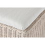 DKD Home Decor Silla de Mimbre y Mango con Cojín Blanco