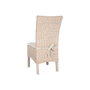 DKD Home Decor Silla de Mimbre y Mango con Cojín Blanco