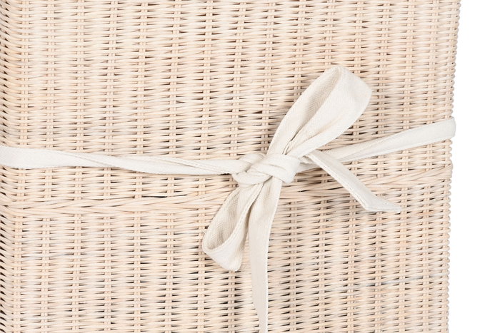 DKD Home Decor Silla Indonesia 1c24 Ratán y Madera Mango Blanco Crudo 55 x 100 x 50 cm con Cojín