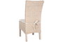 DKD Home Decor Silla Indonesia 1c24 Ratán y Madera Mango Blanco Crudo 55 x 100 x 50 cm con Cojín