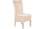 DKD Home Decor Silla Indonesia 1c24 Ratán y Madera Mango Blanco Crudo 55 x 100 x 50 cm con Cojín