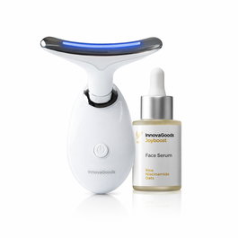 Pack Masajeador Facial Reafirmante con LED, EMS y Calor y Sérum Facial Rice Joyboost 30 ml InnovaGoods