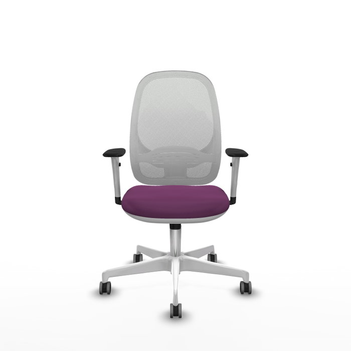 PIQUERAS Y CRESPO Silla de oficina Cilanco con mecanismo Sincro, Morado y Blanco PIQUERAS Y CRESPO Silla de oficina Cilanco con mecanismo Sincro, Morado y Blanco