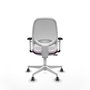 PIQUERAS Y CRESPO Silla de oficina Cilanco con mecanismo Sincro, Morado y Blanco