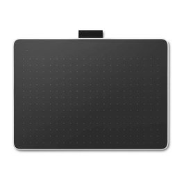 Wacom One S Pen Tablet Intuos Medium, Área de trabajo 216 x 135 mm, 4096 niveles de presión, Bluetooth 5.1, USB-C, compatible con Windows, macOS, Android y ChromeOS - Gris y Blanco