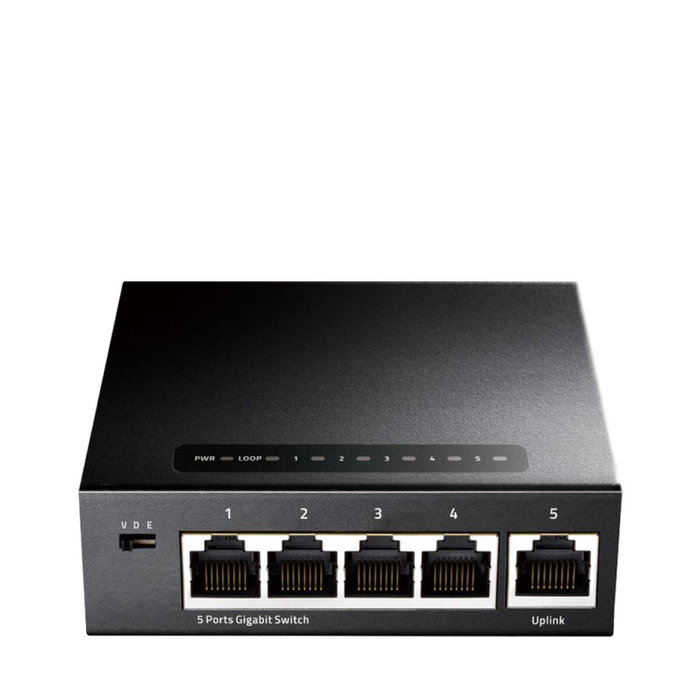 Cudy GS105 Switch Gigabit Ethernet 5 Puertos RJ-45 Negro Cudy GS105 Switch Gigabit Ethernet 5 Puertos RJ-45 Negro