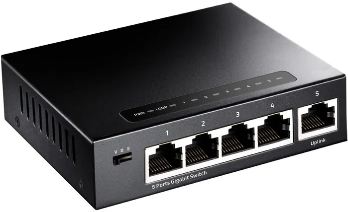 Cudy GS105 Switch Gigabit Ethernet 5 Puertos RJ-45 Negro Cudy GS105 Switch Gigabit Ethernet 5 Puertos RJ-45 Negro