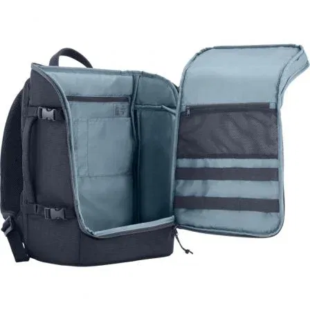 HP Mochila Travel 6H2D8AA para Portátiles hasta 15.6" / Gris, 25-30L, Compartimento RFID y Ampliable
