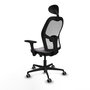 PIQUERAS Y CRESPO Silla de oficina Jorquera Gris/Blanco con Mecanismo Sincro/Traslack