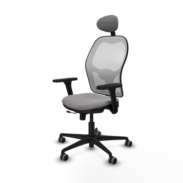PIQUERAS Y CRESPO Silla de oficina Jorquera Gris/Blanco con Mecanismo Sincro/Traslack PIQUERAS Y CRESPO Silla de oficina Jorquera Gris/Blanco con Mecanismo Sincro/Traslack