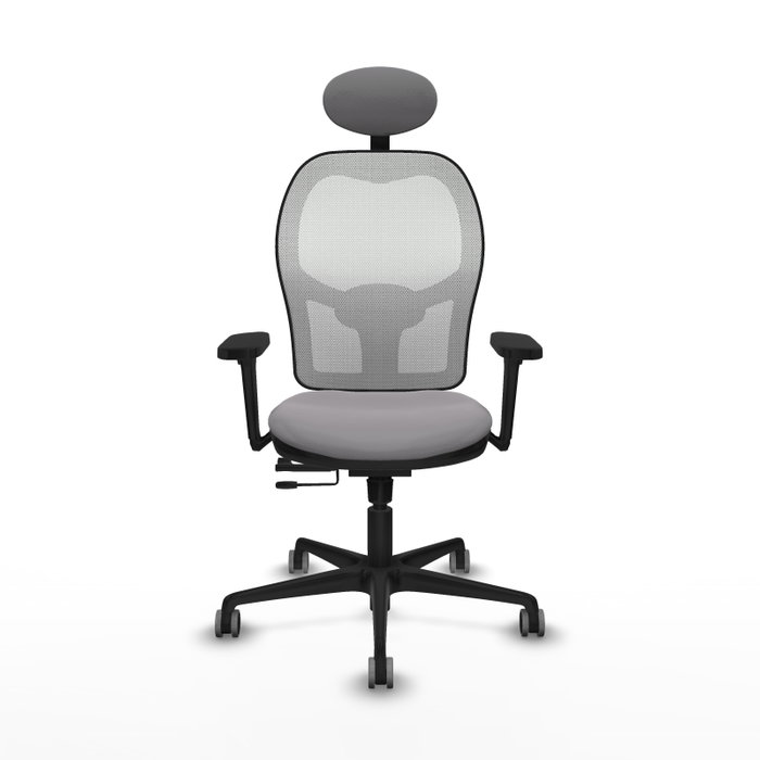 PIQUERAS Y CRESPO Silla de oficina Jorquera Gris/Blanco con Mecanismo Sincro/Traslack PIQUERAS Y CRESPO Silla de oficina Jorquera Gris/Blanco con Mecanismo Sincro/Traslack