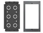 Fanvil EX102 Caja para instalación empotrada de aluminio SGCC color negro, compatible con intercomunicadores i62/i63/i64 para montaje en pared
