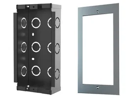 Fanvil EX102 Caja para instalación empotrada de aluminio SGCC color negro, compatible con intercomunicadores i62/i63/i64 para montaje en pared