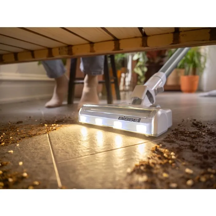 Bissell Aspiradora inalámbrica Powerclean - 200 W, 40 min autonomía, 0.4 L depósito, Blanco/Plata - BIS0011120282757