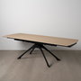 Mesa Extensible Natural-Negro 180 X 90 X 76 cm