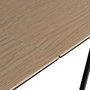 Mesa Extensible Natural-Negro 180 X 90 X 76 cm