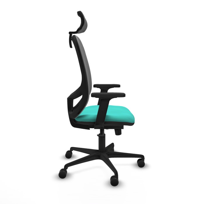 PIQUERAS Y CRESPO Silla de oficina Cilanco con mecanismo Sincro, Turquesa y Gris PIQUERAS Y CRESPO Silla de oficina Cilanco con mecanismo Sincro, Turquesa y Gris