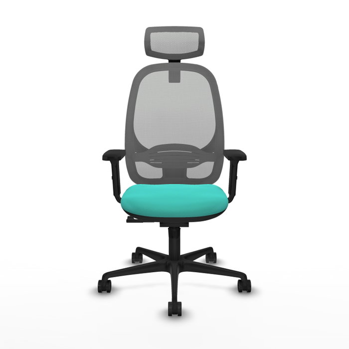 PIQUERAS Y CRESPO Silla de oficina Cilanco con mecanismo Sincro, Turquesa y Gris PIQUERAS Y CRESPO Silla de oficina Cilanco con mecanismo Sincro, Turquesa y Gris