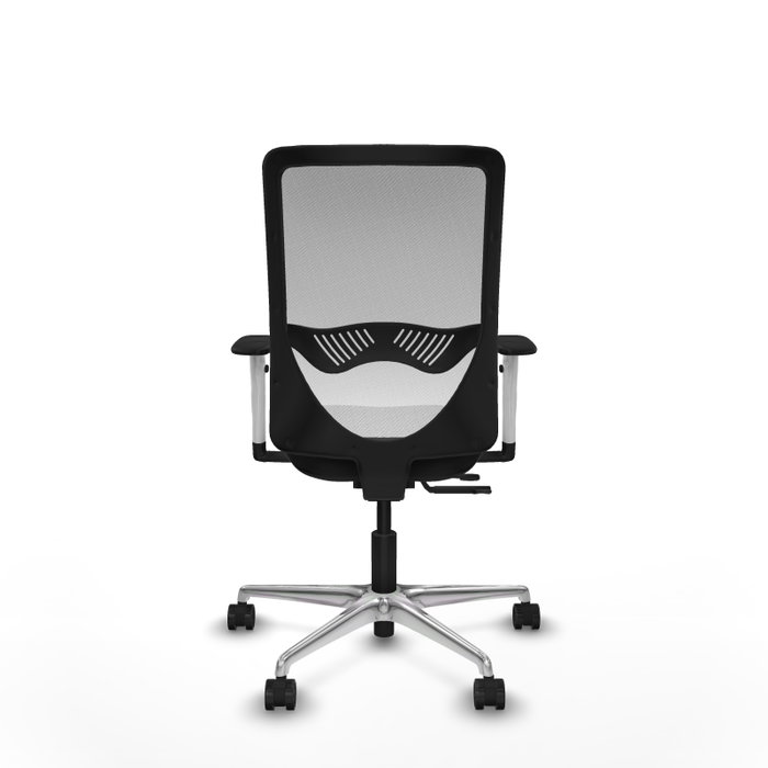PIQUERAS Y CRESPO Silla de oficina Zulema con mecanismo Sincro/Traslack, Negro y Blanco