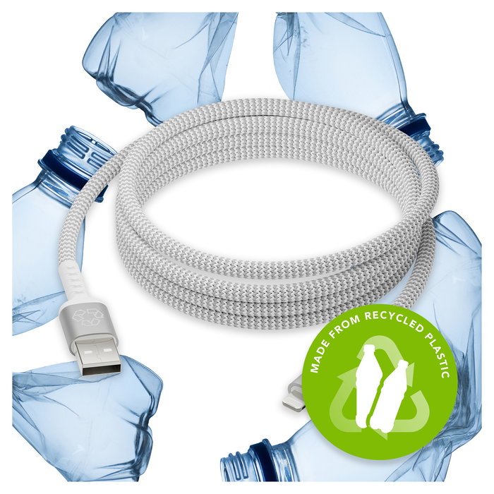 dbramante 1928 CB25ALGR7119 Cable USB-A a Lightning Blanco 2.5m