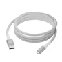 Dbramante1928 CB25ALGR7119 - Cable de Carga Lightning a USB A Macho, 2.5 m, Blanco, Trenzado, 480 Mbit/s, Fabricado con 100% Plástico Reciclado