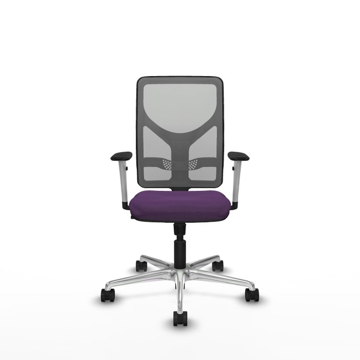 PIQUERAS Y CRESPO Silla de oficina Motilla con mecanismo Sincro, morado y gris