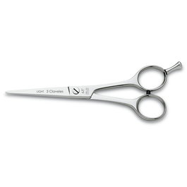 Tres Claveles Tijera Peluquero ST Light 6.5" Acero Inoxidable Filo Microdentado Diseño Simétrico Apoyadedos Extraíble