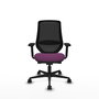 PIQUERAS Y CRESPO Silla de oficina Mardos con mecanismo Sincro/Traslack, Morado y Negro