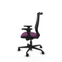 PIQUERAS Y CRESPO Silla de oficina Mardos con mecanismo Sincro/Traslack, Morado y Negro
