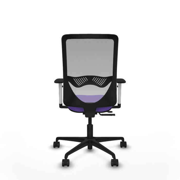 PIQUERAS Y CRESPO Silla de oficina Zulema con mecanismo Sincro/Traslack, Tela Lila y Malla Gris PIQUERAS Y CRESPO Silla de oficina Zulema con mecanismo Sincro/Traslack, Tela Lila y Malla Gris