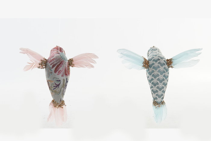 DKD Home Decor Figura Colibrí Surtido de 2 Unidades