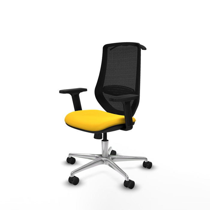 PIQUERAS Y CRESPO Silla de oficina Mardos con mecanismo Sincro, Amarillo y Negro PIQUERAS Y CRESPO Silla de oficina Mardos con mecanismo Sincro, Amarillo y Negro