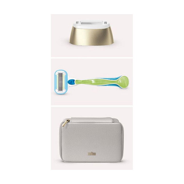 Braun Silk-expert Pro 5 IPL PL5052 - Epilador de Luz Pulsada Intensa, Color Oro y Blanco, 125 Disparos, 5 Años de Garantía