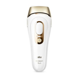 Braun Silk-expert Pro 5 IPL PL5052 - Epilador de Luz Pulsada Intensa, Color Oro y Blanco, 125 Disparos, 5 Años de Garantía