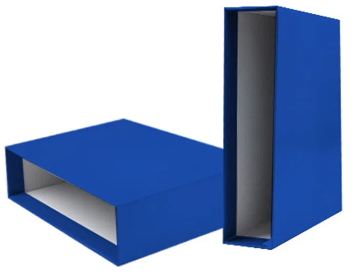 Liderpapel Documenta Caja Archivador de Palanca Cartón Folio Lomo 75mm Color Azul
