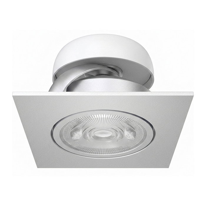 Synergy21 Helios Foco Empotrado LED Cuadrado Orientable Blanco Cálido Plata Synergy21 Helios Foco Empotrado LED Cuadrado Orientable Blanco Cálido Plata